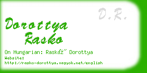 dorottya rasko business card